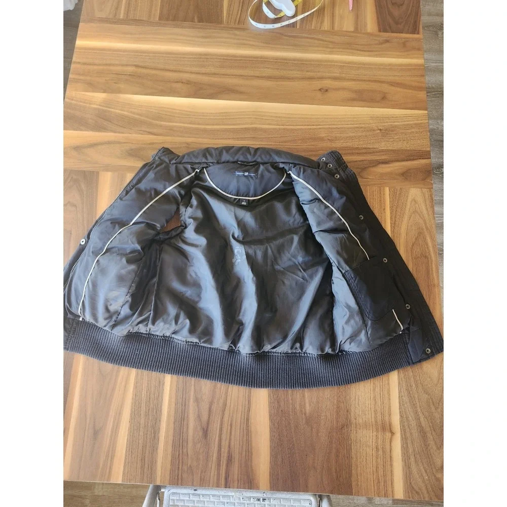 GAP Puffer Vest Women's Black with Pockets Water Resistant Sz S (018)